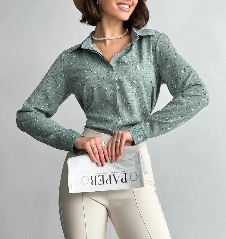 European-American Slim Fit Long-Sleeved Shirt: Elegant & Modern