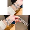 Elegant Silver Floral Stainless Steel Bangle With Electroplated Finish For Daily Wear