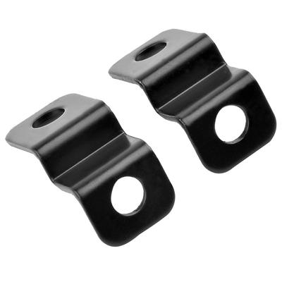 2 soportes para luces intermitentes de aleación de aluminio, color negro, LED, para motocicleta y bicicleta, juego de accesorios para moto.