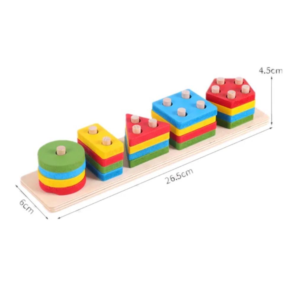 Montessori Wooden Rattles For Baby Crib Toys Baby Rattle Educational Musical Wooden Toys Children Development Games Wood Puzzles