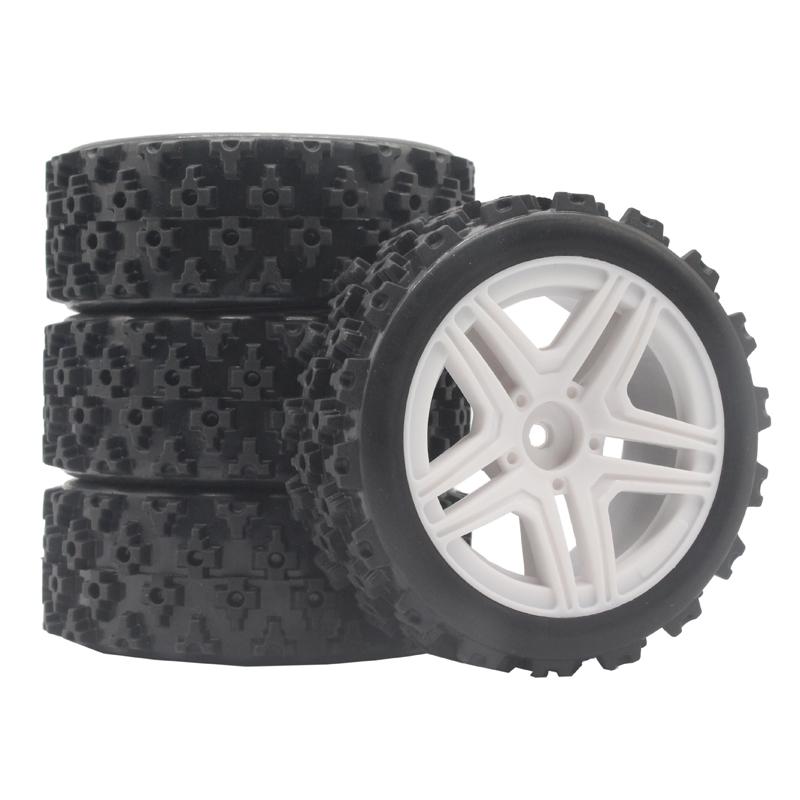 4pcs 70MM Rally Tires Rubber Tire Wheel Tyre for Tamiya XV01 XV02 TT01 TT02 PTG-2 1/10 RC Rally Racing Car Upgrade Parts