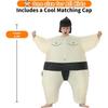 Inflatable Sumo Wrestler Costume Set for Adults & Kids - Cartoon Mascot for Halloween