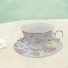 Tea Mugs Cups 180ml300ml Coffee Capacity Gifts Floral Design With Saucer Ornament For Home