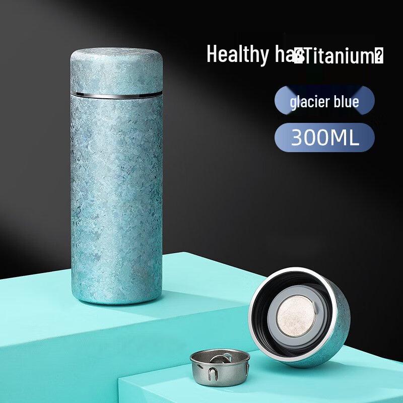 MRSIKEY Titanium Portable Pocket Water Bottle