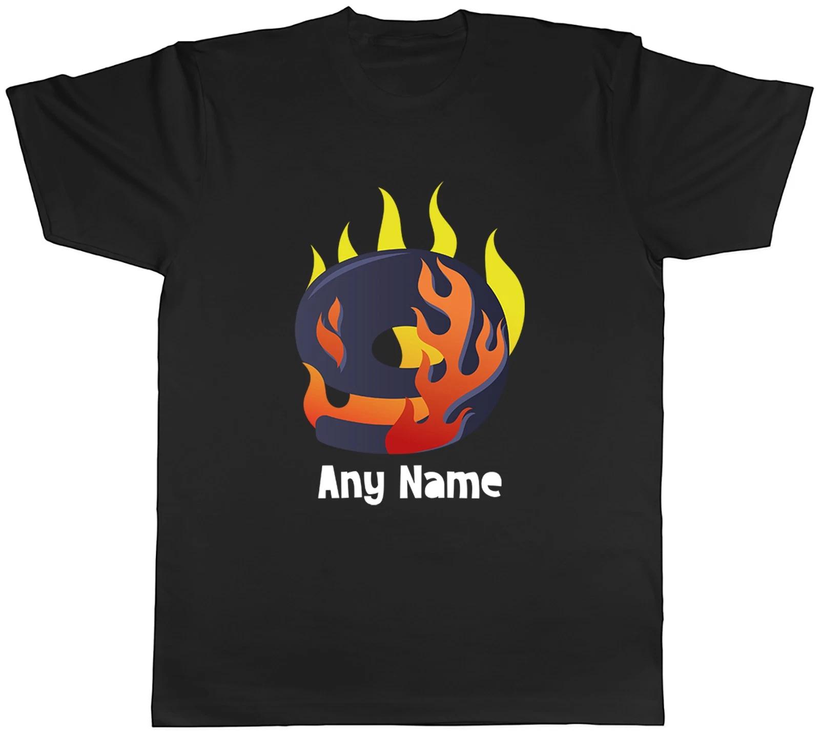 Personalised Number Day Flame Digit 9 Nine Mens T-Shirt Tee Gift Top S
