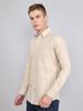 MONTE CARLO Men Slim Fit Beige Shirt