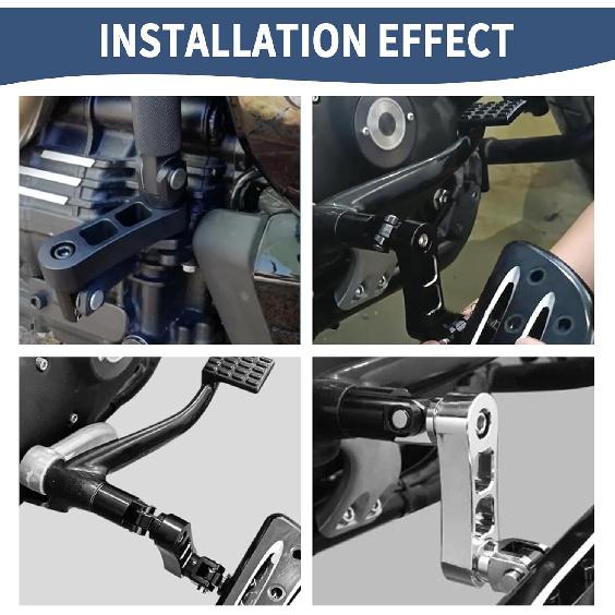 Foot Peg Extension 2 1/4" Adjustable Passenger Peg Mounts Highway Peg Clamps Male Mount Bracket Fit For Harley Touring Road King Street Glide Road