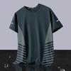 2025 Men's Trendy Ice Silk Loose Round Neck Short Sleeve T-shirt