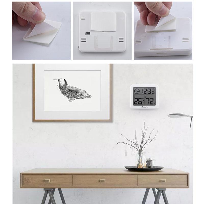 Digital Clock Desk Clock with Temperature Humidity  Wall Clocks for  Home Kitchen Office Desk Decorations