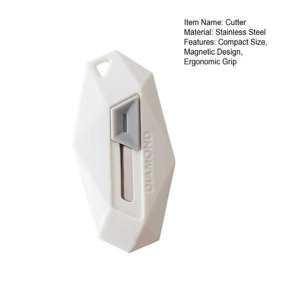 Box Cutter Auto-Retract Safety Blade Utility Knife Cardboard Magnetic Portable Tape Envelopes Cardboard Cutter Multi-Function Cutting