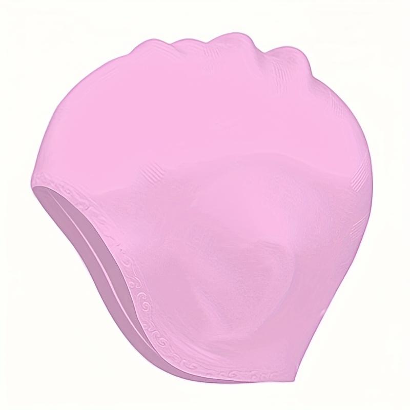 Ear Protection Swim Cap - Professional Silicone Swim Cap, Double Ear Coverage, Waterproof Design, Anti Slip, Swimming