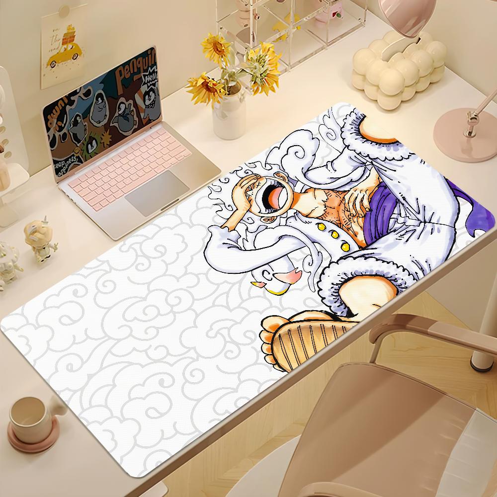 Anime l-Luffy g-Gear 5 o-One p-Piece Mouse Pad Non-slip Lockedge Thickened Desktop MousePad Large Comfort Gaming Student