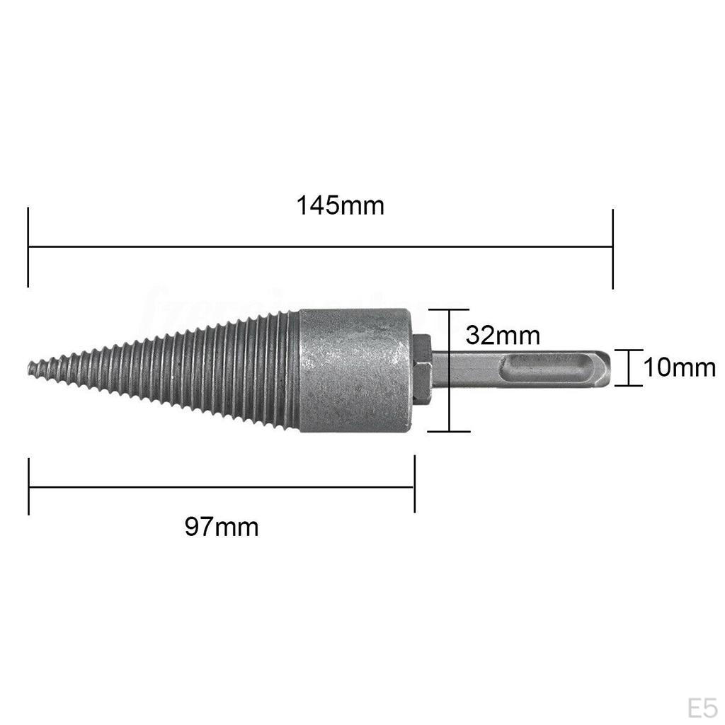 Metal Drill Bits Head Replacement Supplies Chopping Wood Splitter Cone