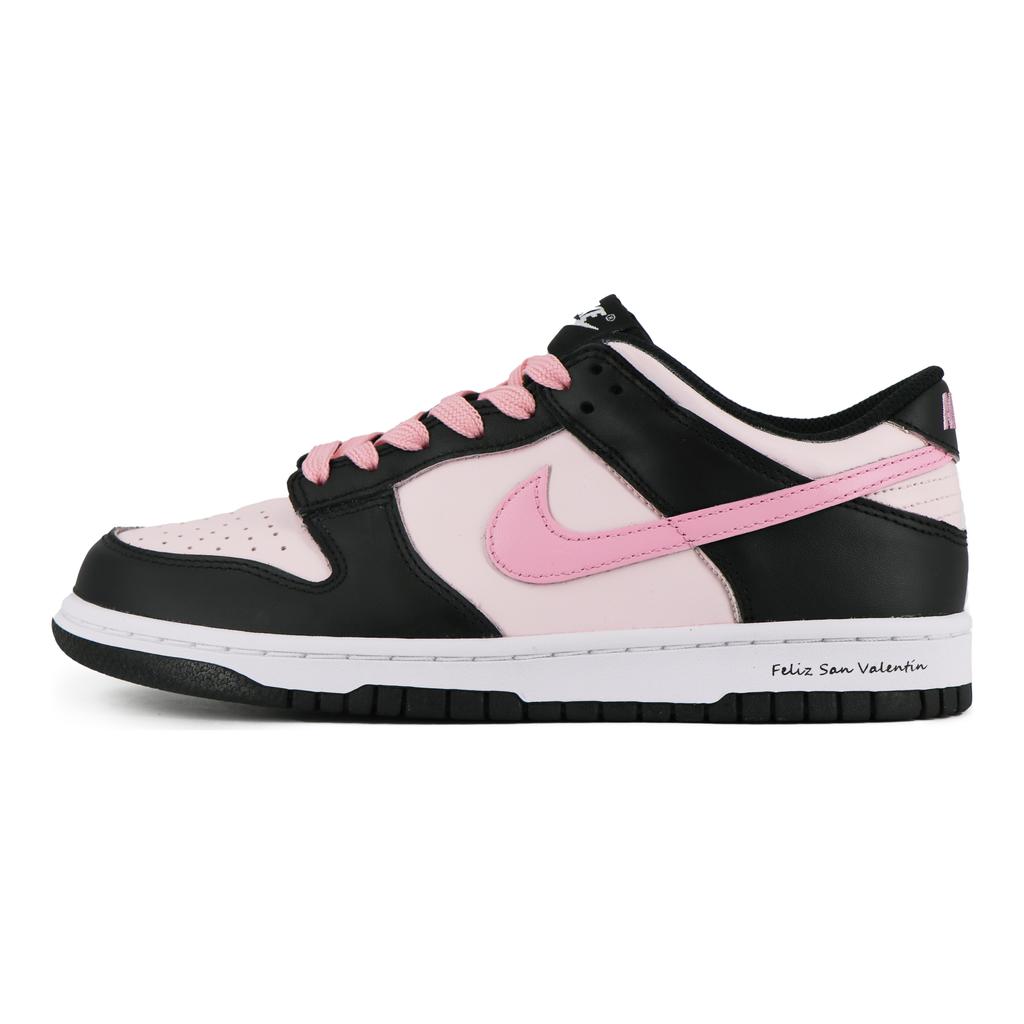 Nike Dunk Black Pink Low top Skateboard Shoes GS Black Pink CW1590-100(Team17-S-BOX)