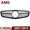 For 2007-2014 W204 C-Class Mercedes Benz C180 C200 C250 C300 C43 AMG GT Front Bumper Grille Hood Grill