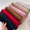 New letter knitted scarf women's winter with wool versatile students warm thickened high-end scarf tide