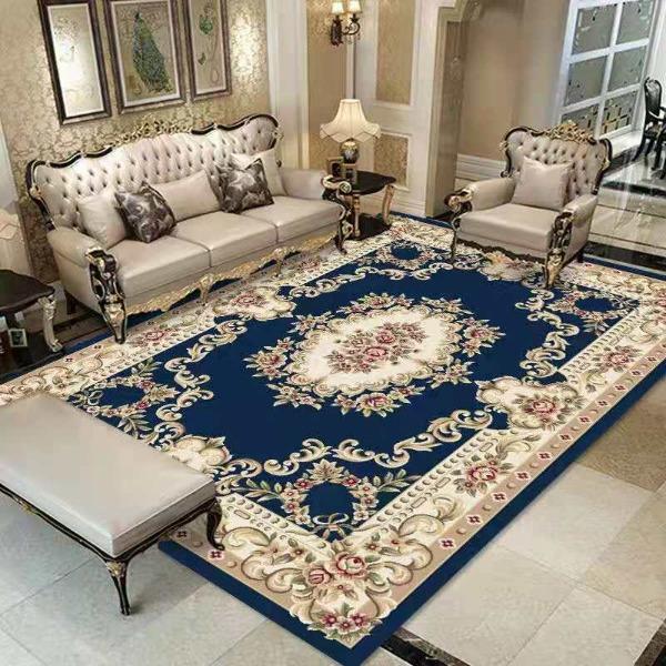 European Style Living Room Carpet Sofa Coffee Table Carpet Large-area Bedroom Bedside Carpet
