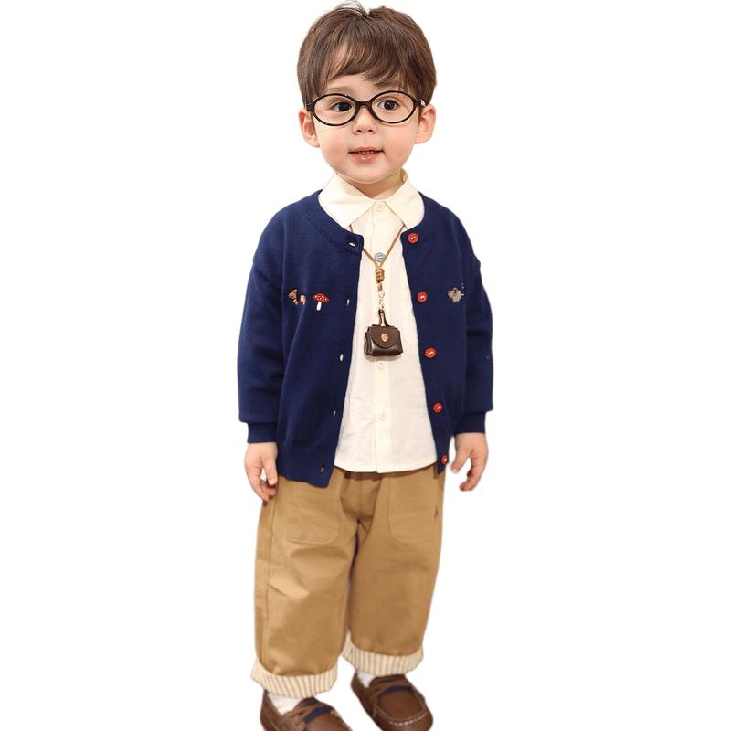 LUSON Cute Baby Boy Knit Cardigan Jacket 80