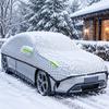 Thick Anti-Tear Windshield Sun Shade Waterproof Half Vehicle Cover Half Car Snow Cover  Crossover