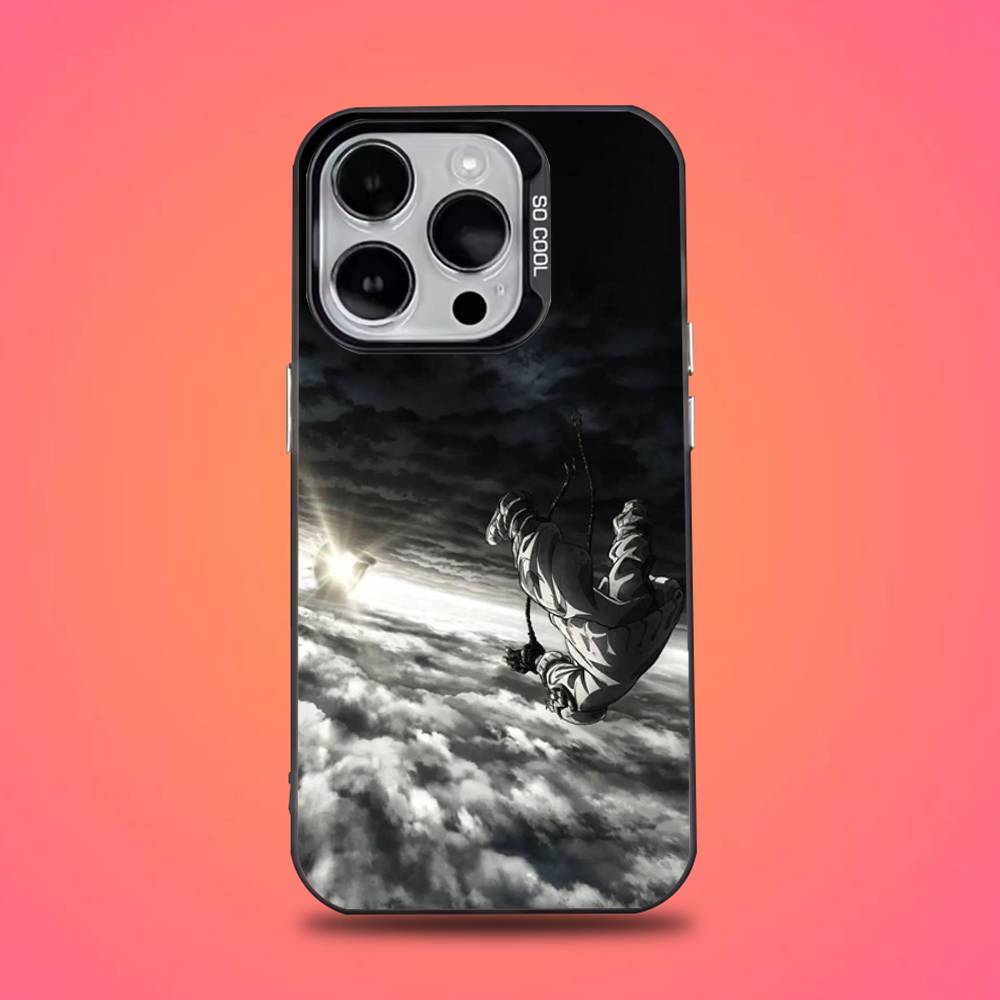 Custodia per Telefono Anime G-Gachiakuta Per iPhone 16,15,14,13,12,11,Pro,Max,Plus,Mini,XS,SE Anti Caduta Nero Opaco Bumper Rigido