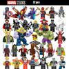 Marvel Superhero Boy Puzzle Building Block Toy Set 32pcs Plastic Material 4.5cm Height