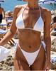 New Sexy Nylon Swimsuit Women's Split Bikini Bikini Russian Thong