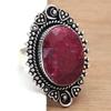 Ruby Shappire Gemstone Handmade Silver Jewelry  "8"