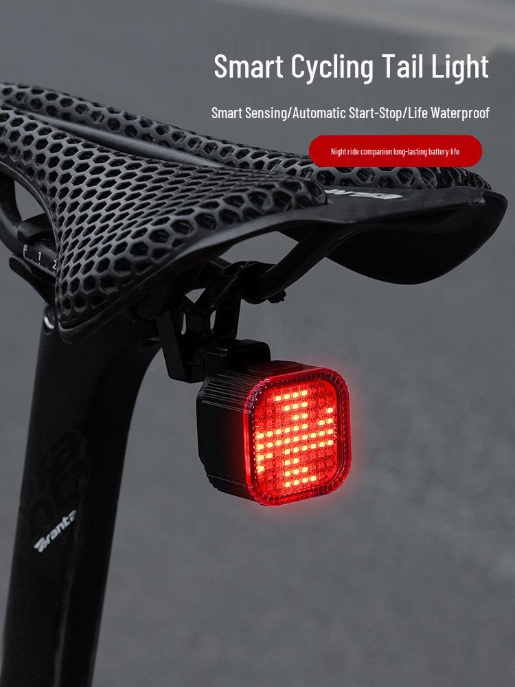 Bike Rear Tail Light for Night Riding – Safety Warning and Brake Light for Road & Mountain Biking