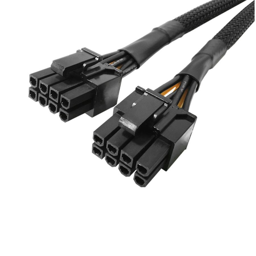 10Pcs 22cm GPU PCIE 8 Pin Female To Dual 2X 8 (6+2) Pin Male Power Adapter Cable
