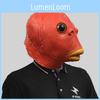 Maschera con Testa di Pesce Colorata Fantasiosa per Feste Divertenti e Celebrazioni Festive