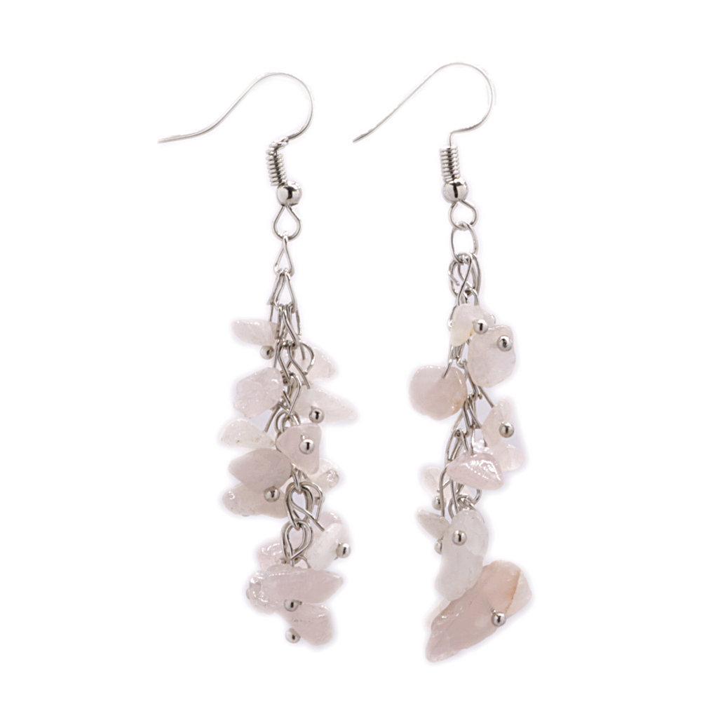 Handmade Crystal Irregular Chip Dangle Earrings with Alloy Hooks for Women – Multiple Styles