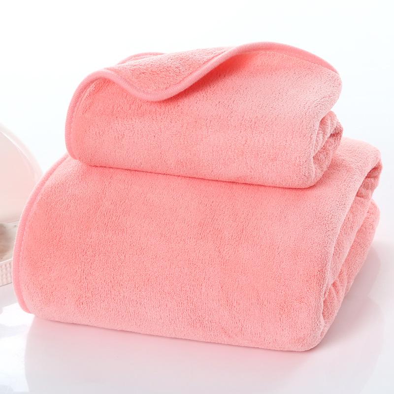 Coral Fleece Towel Strong Water Absorption Stripes Thickened Soft Skin Friendly Breathable High-quality Absorbent Bath Towel