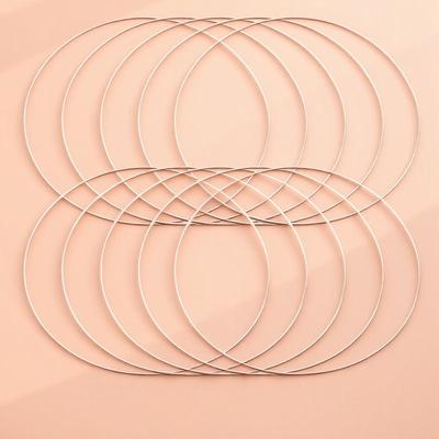 10Pcs Dreamcatcher Ring 35Mm Strong Metal Hoop Smooth Finish for DIY Crafts Handmade Art Projects Home Wall Decor