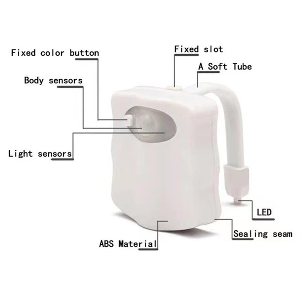 Automatic LED Motion Activated Night Light  For Toilet Seat