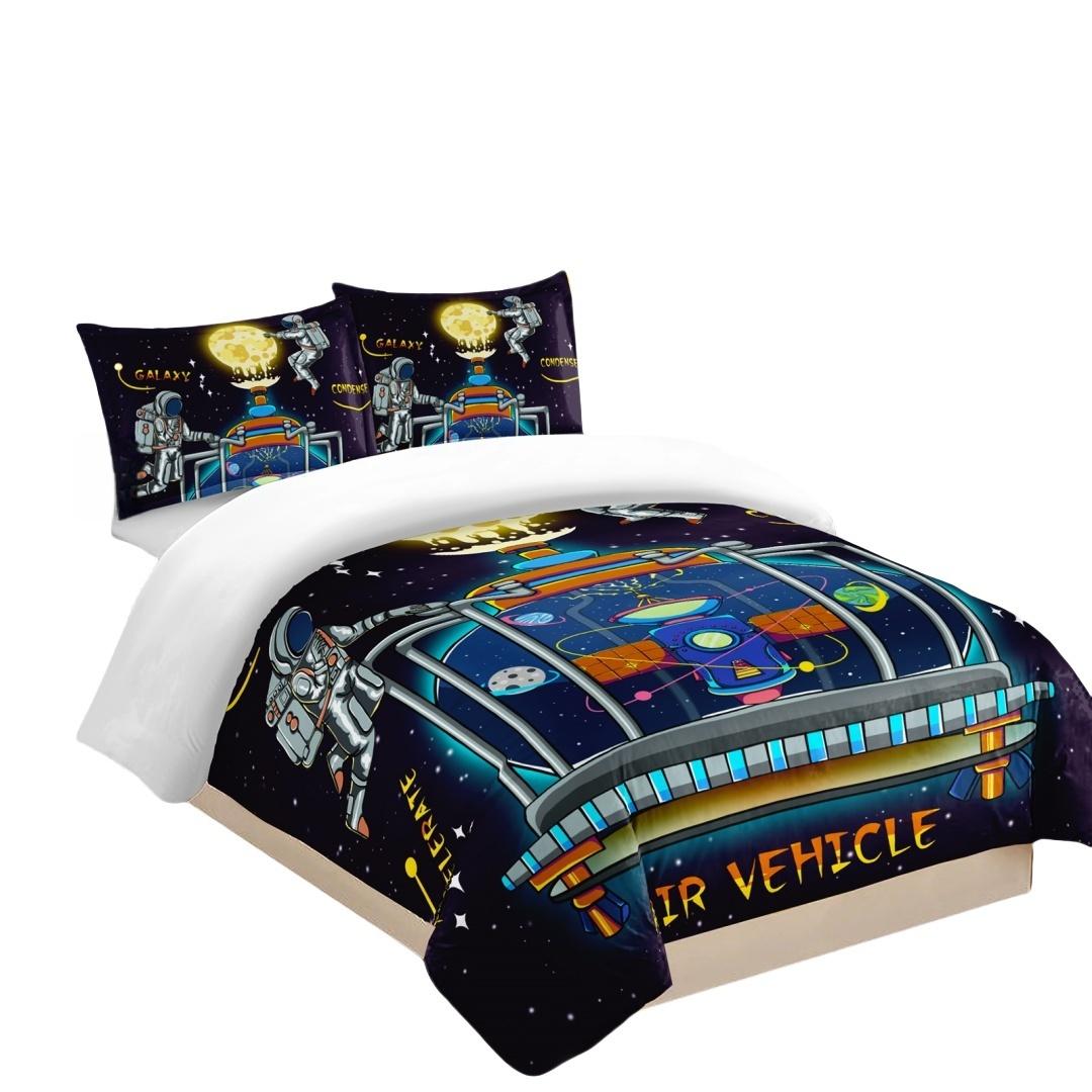 

Astronaut Planet Bedding Duvet Cover Children and Adults Room Decoration 2-3 Piece Sets Bedroom Decoration Duvet Set 135*200cm&set