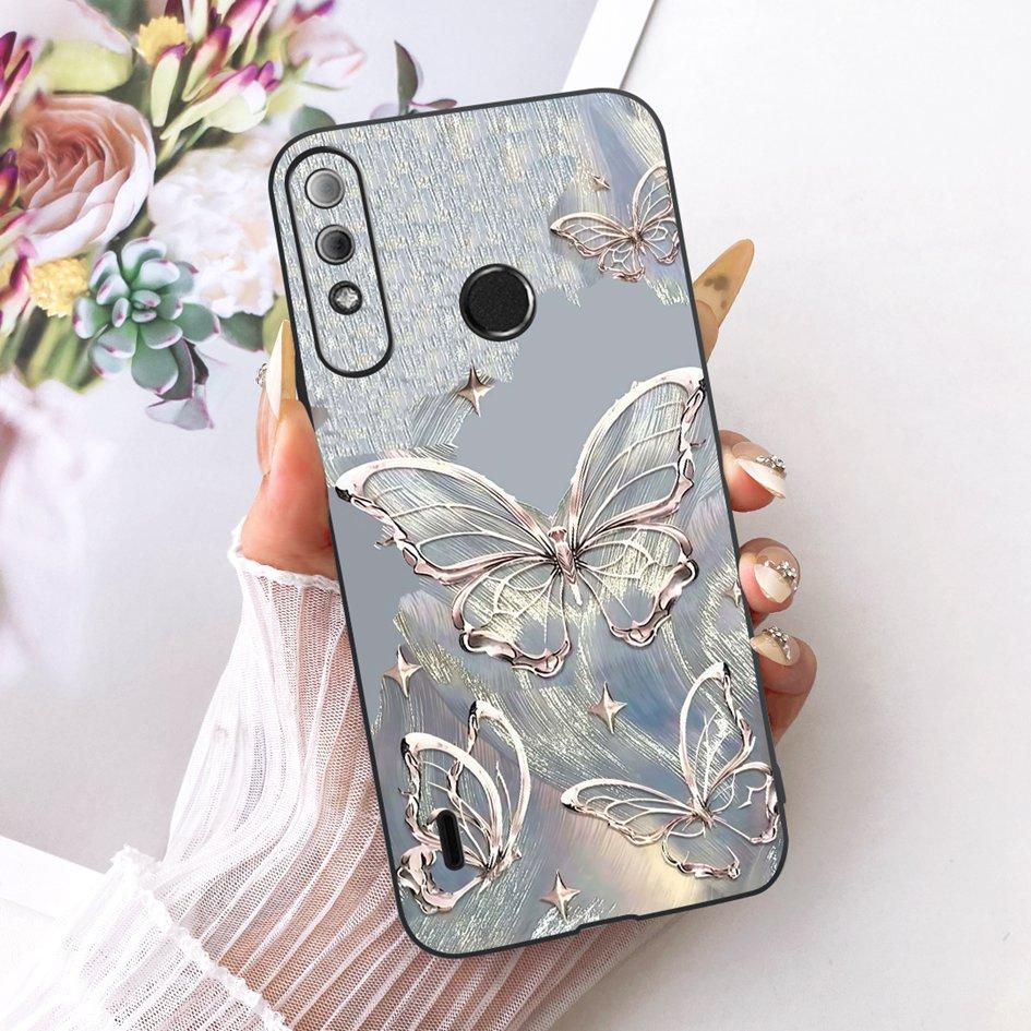 For Itel A56 Pro Case Shockproof Silicone Fashion Butterfly Soft TPU Funda Phone Back Cover For Itel A26 A37 A 56 ItelA56 Bumper
