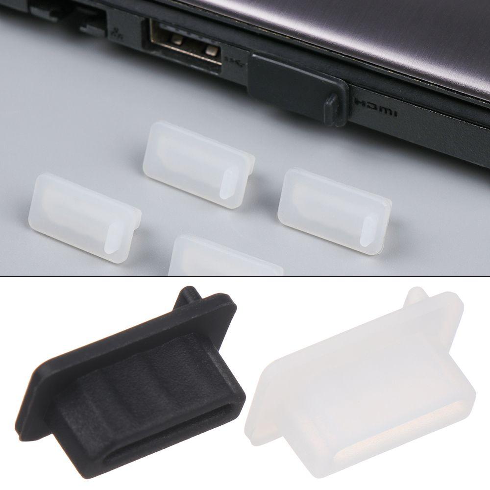 10pcs Durable Wear-resistant Jack Interface HDMI Female Port Silicone Stopper Dustproof Cover Anti Dust Plug