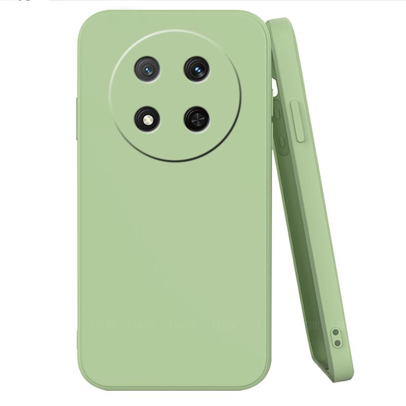 

Для Honor X9C Чехол Honor X9C Capas Оригинальный жидкий силиконовый бампер для задней панели, противоударный мягкий чехол TPU Huawei Honor X9C Fundas For Honor X9C зелёный