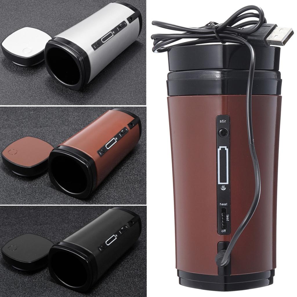 Heating Bottle Coffee Cup Self Stirring USB Rechargeable Auto Mix Mug Warmer Self Automatic Stirring Mixing Mug Insulation
