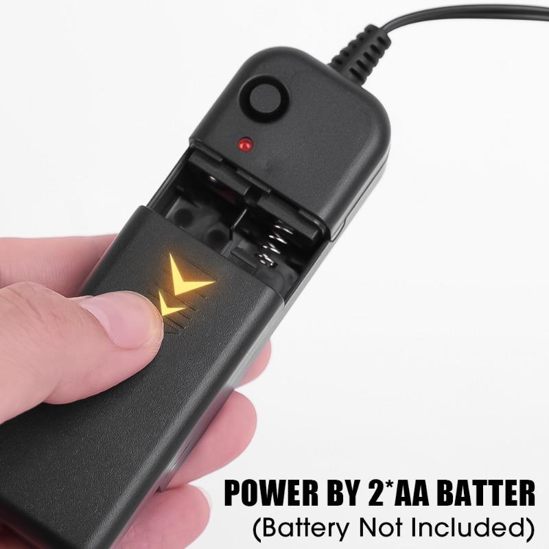 Car Interior Atmosphere Lamp Strip Shearable Neon EL Cold Light Wire Light AA Battery Controller Ambient Decorative Light Lamp