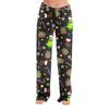 Women's Christmas Print Pants, Casual Pajama Bottoms for Holiday Wear