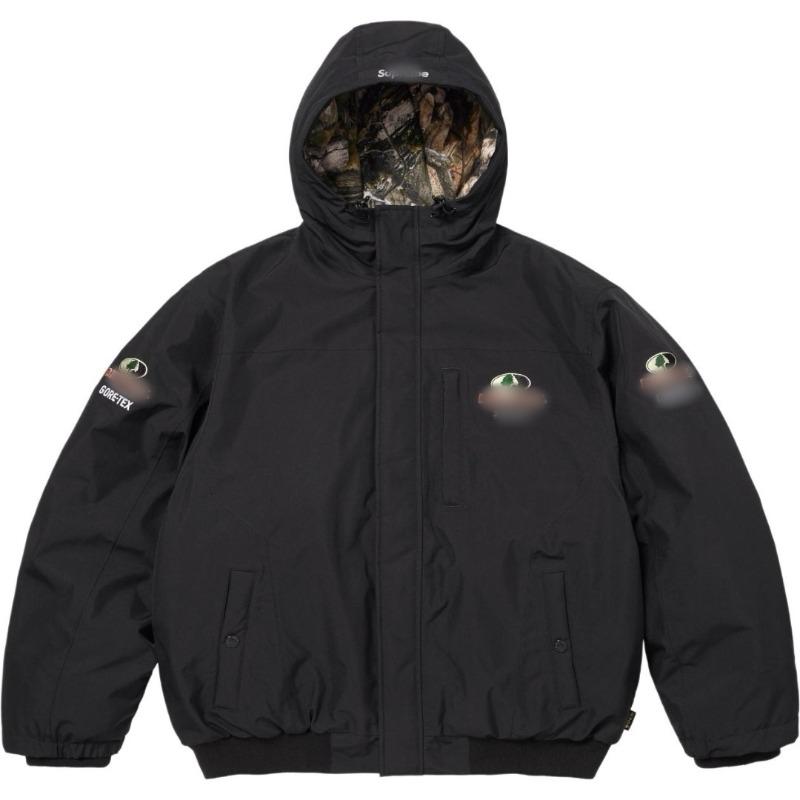 Men's and women's alphabet decal waterproof hooded zipper jacket