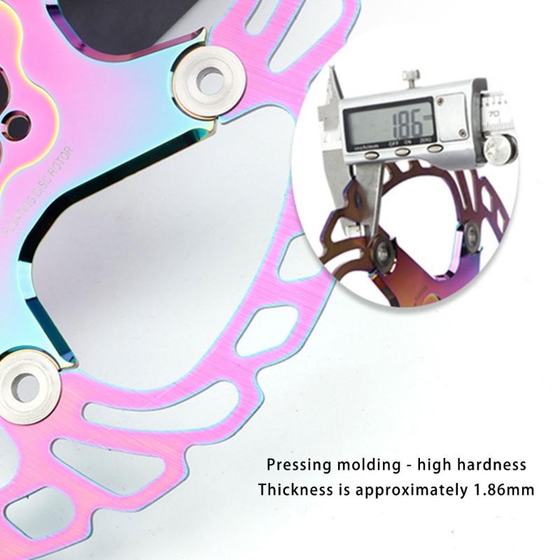 140/160/180/203mm 6 Hole Disc Brake Rotors Aluminum Alloy Floating Brake Rotors for Road Bike and Mountain Bike Part