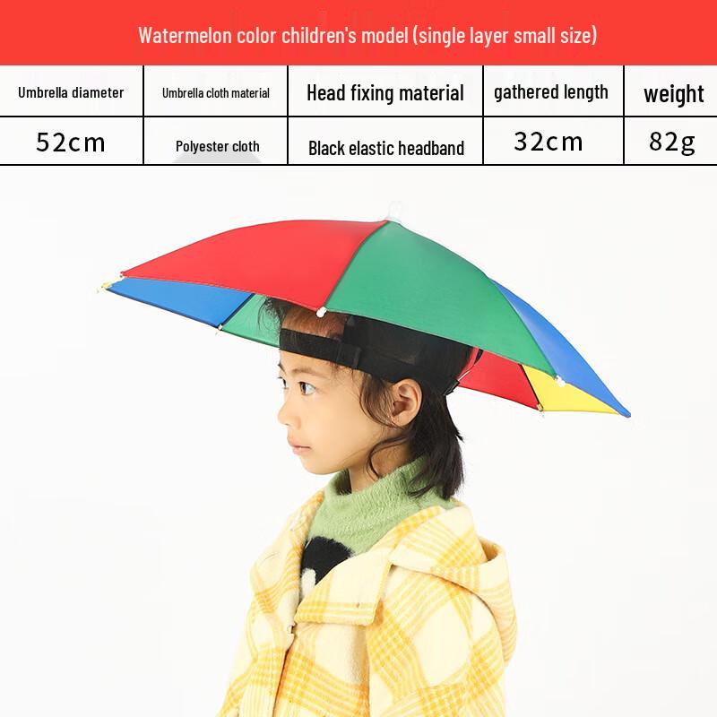 Children s Head-Worn Outdoor Fishing Umbrella Hat