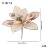Neue 15 cm künstliche Weihnachtssternblume Pailletten Glitzer Simulationsblumen Funkelnde Weihnachts-Glitzerblume Hochzeitsdekoration