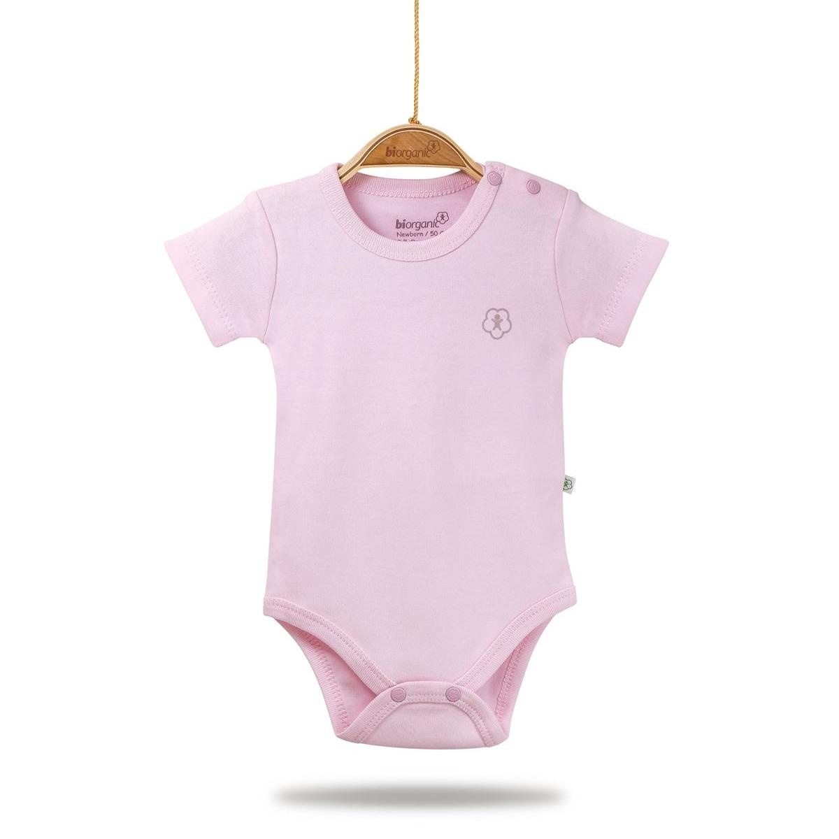 

Bibaby Bi Organik Basic Kısa Kol Ay Body 56627 Pembe