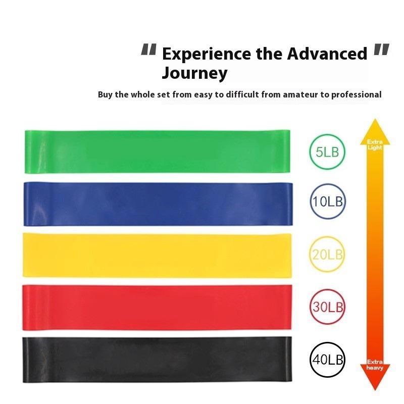 5Pcs Resistance Bands Set Fitness Elastic Bands Exercise Training Physiotherapy Gym Equipment For Home Crossfit Workout