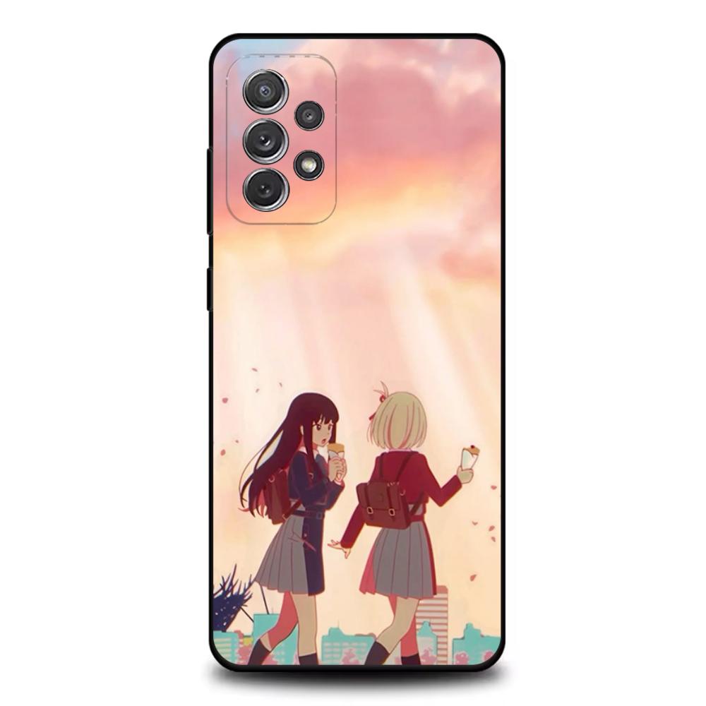 

Lycoris Recoil Chisato Nishikig Phone Case For Samsung S25,S24,S21,S22,S23,S30,Ultra,S20,Plus,Fe,Lite,Note,10,9,5G Black Cover Samsung S24fe