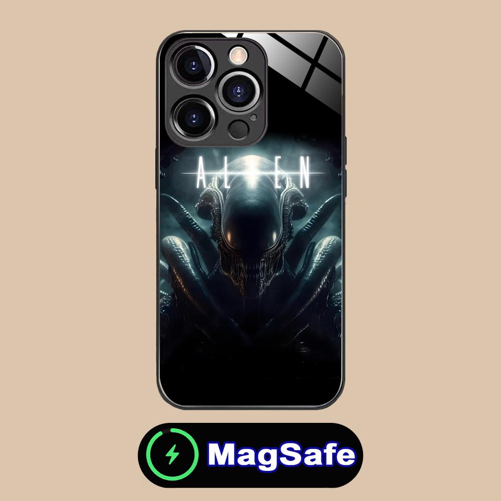 Alien Romulus Mobile Cell Phone Case for iPhone 17 16 15 14 13 12 11 Air Pro Max Plus Mini MagSafe Glass Colorful Cover Cover