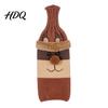 Reusable Wine Bottle Gift Bag Christmas Cover Holiday Knitted Champagne Bag Snowman Santa Claus Decorations Elk Sweater for New Year Party